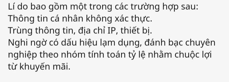Lí do vô lí được yes8 đưa ra Lí do vô lí được yes8 đưa ra