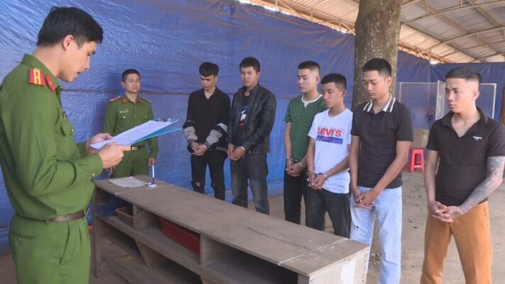 Một số thanh niên có tham gia vụ án giết người