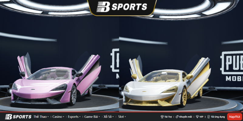 Hình ảnh McLaren x PUBG với trang phục hồng và Bạch kim Hình ảnh McLaren x PUBG với trang phục hồng và Bạch kim