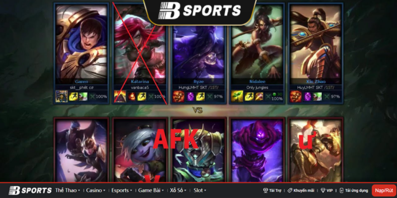 Riot game đã có rất nhiều biện pháp mạnh tay để trừng phạt Afk Riot game đã có rất nhiều biện pháp mạnh tay để trừng phạt Afk