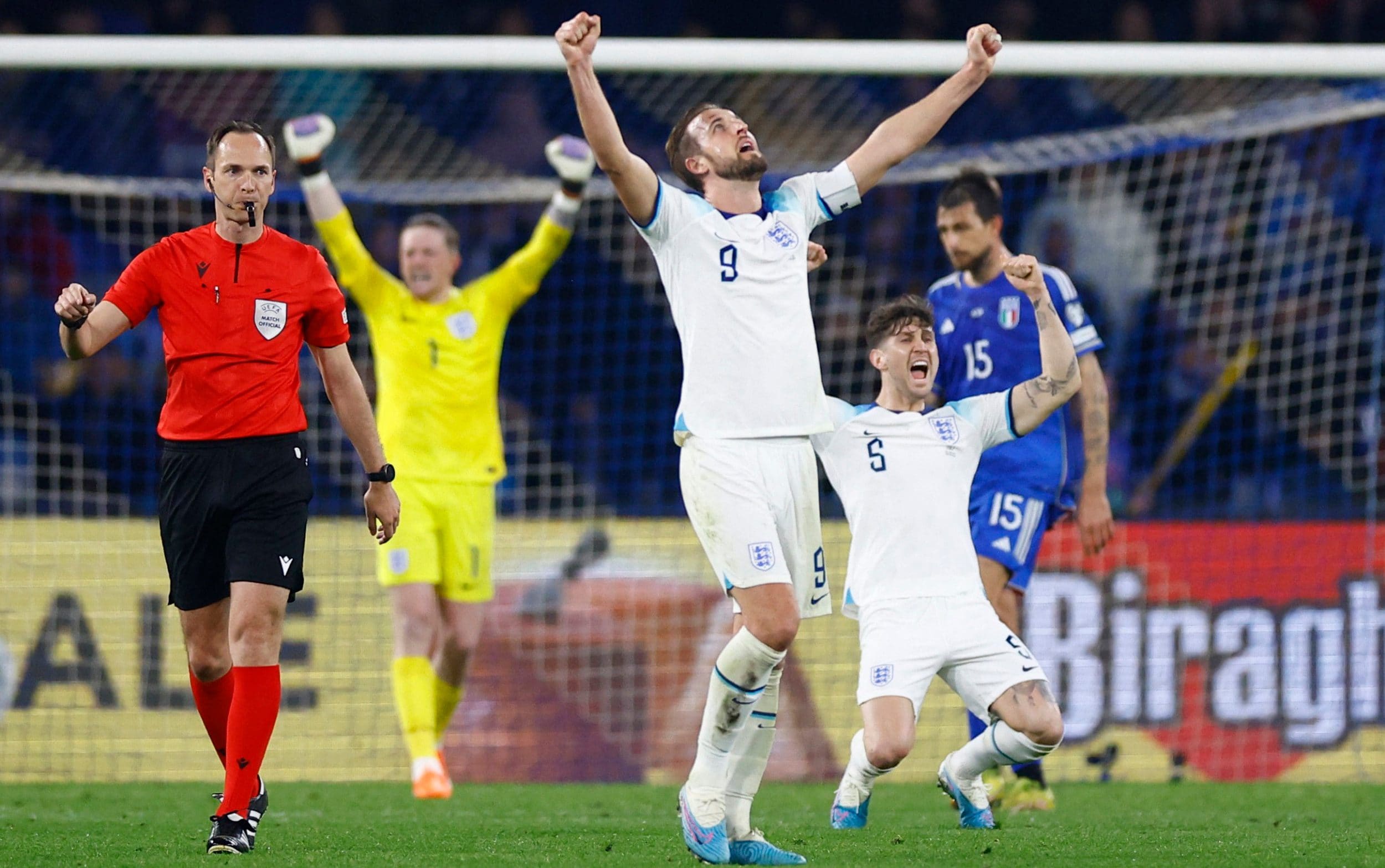 ĐT Anh đã có chiến thắng 2 -1 trước ĐT Italy ở vòng loại EURO 2024, tạm thời dẫn đầu bảng C